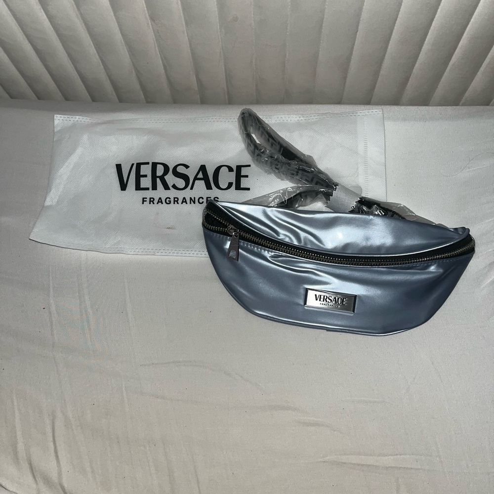Versace Black and Silver Geometric Design